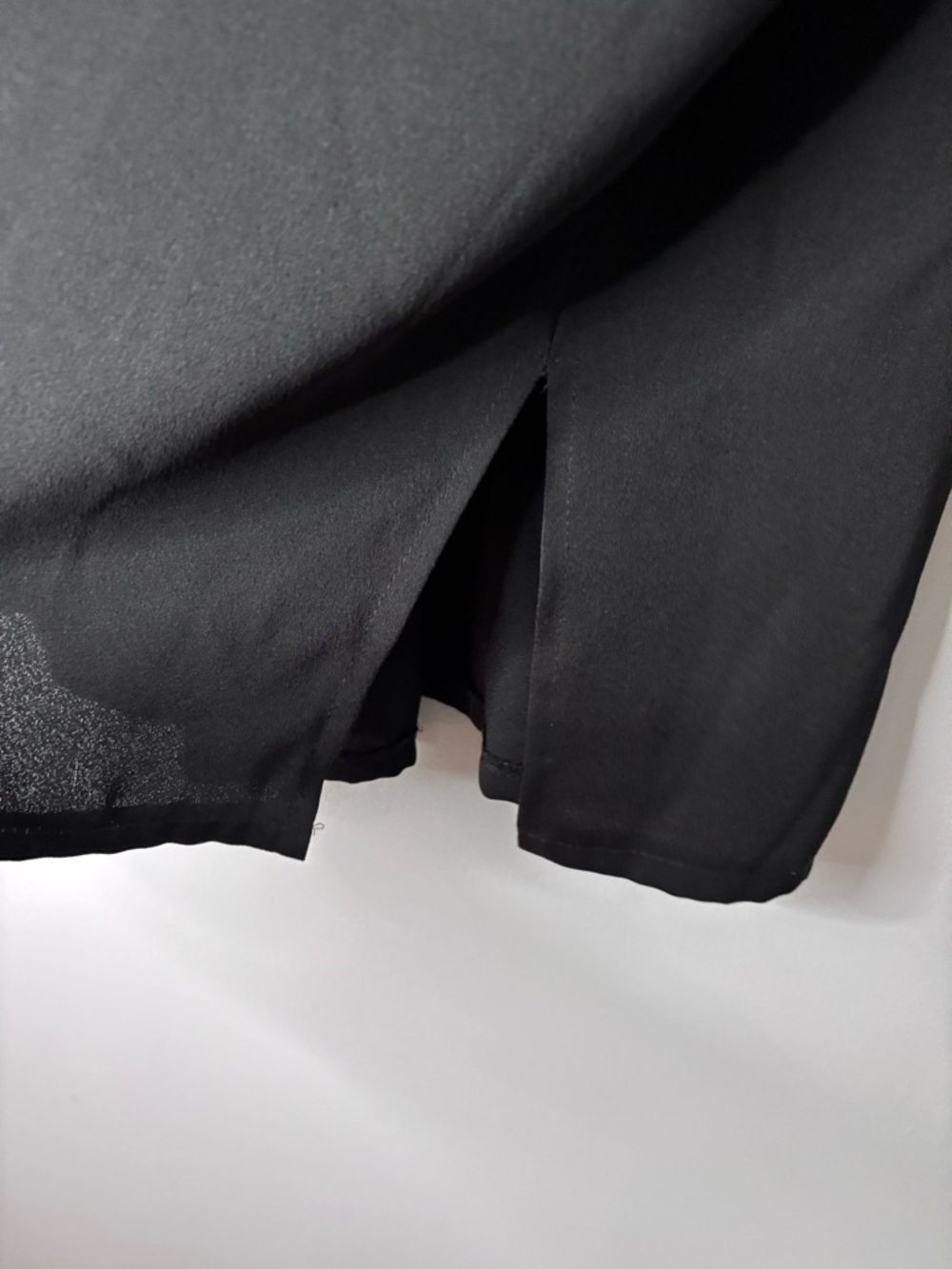 Sandro Black and Gold Satin Button-Down Blouse - Picture 8 of 9